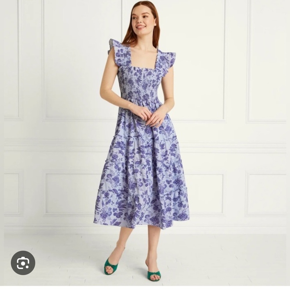 Hill House Ellie Nap Dress in Tonal Floral Lilac